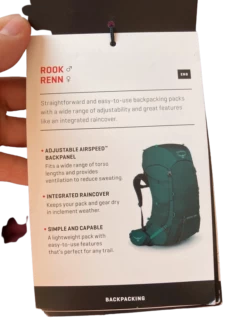 Sac à Dos Osprey Renn 50L -Magasin De Camping En Plein Air 1c2e54dcc32e6d03eb8a1506057645bb