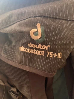 Sac à Dos De Trekking Deuter Air Contact 75+10 Litres Noir/vert -Magasin De Camping En Plein Air 2ffed26fa3df0940de3f612cc29a5126