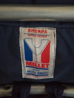 Sac À Dos Millet Sherpa Walter Bonati Vintage -Magasin De Camping En Plein Air 31e33d44cb6d8d0bda40a5c08de24a8a