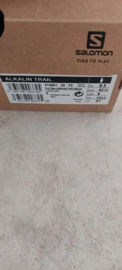 Chaussures Running Trail Salomon 41,5 -Magasin De Camping En Plein Air 53335ad419b435b1f74098825a827895