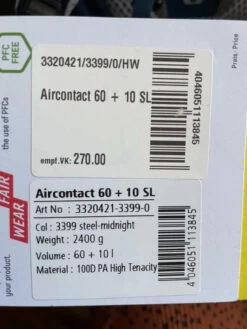 Deuter 60+10 Liters -Magasin De Camping En Plein Air 70aeed8f1c64be10115c1998b78da445