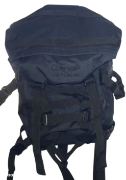 Sac à Dos Berghaus MMPS Centurio 30 + Housse Pluie/ Noir 30 Litres/ Randonnée, Armée, Bushcraft