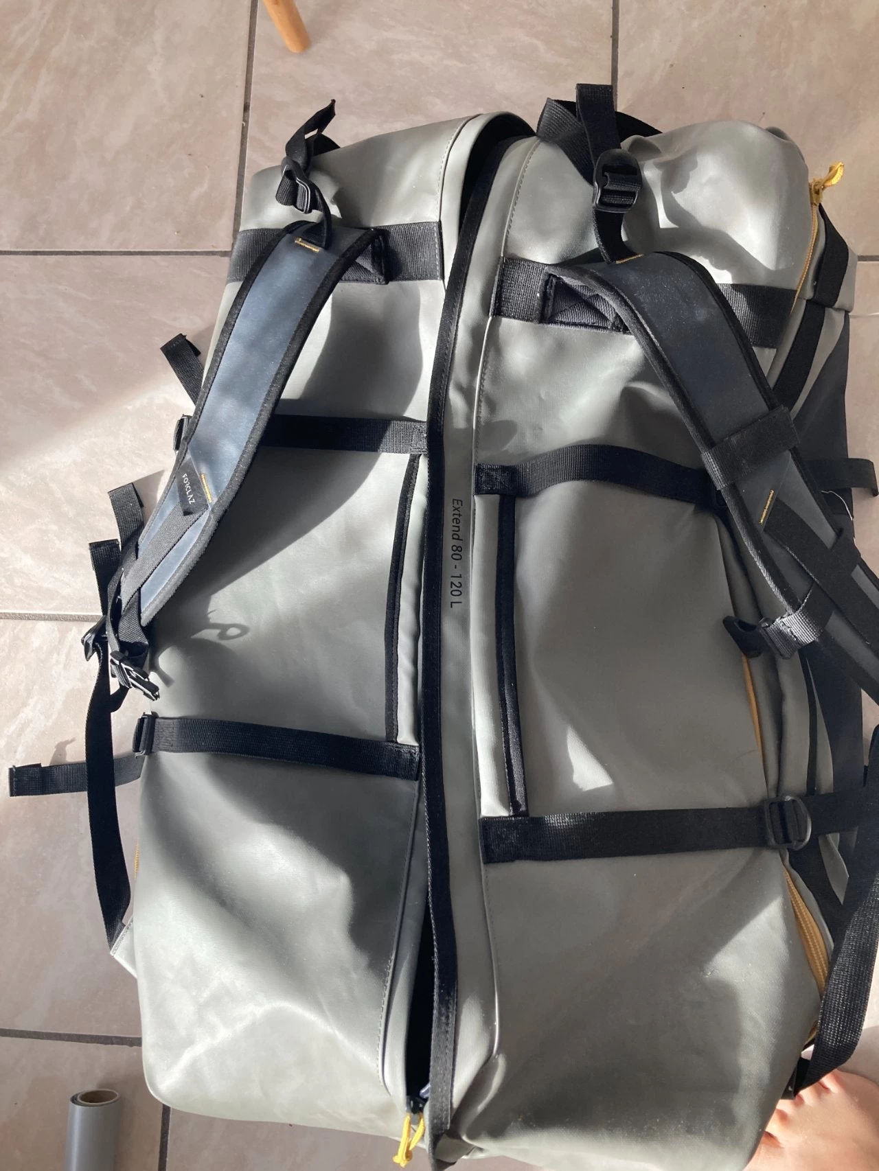 Sacs à Dos Forclaz SAC DE TRANSPORT DE TREKKING - 80L À 120L - DUFFEL 500 EXTEND Gris 6 Sacs à Dos Forclaz SAC DE TRANSPORT DE TREKKING - 80L À 120L - DUFFEL 500 EXTEND Gris – Image 4