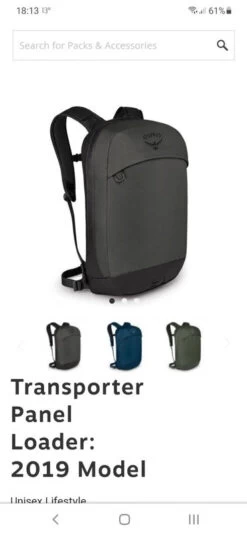 Sac à Dos Osprey Transporter Noir / Gris -Magasin De Camping En Plein Air e2220d2f83b8c1ed9388cdd7f0a49140