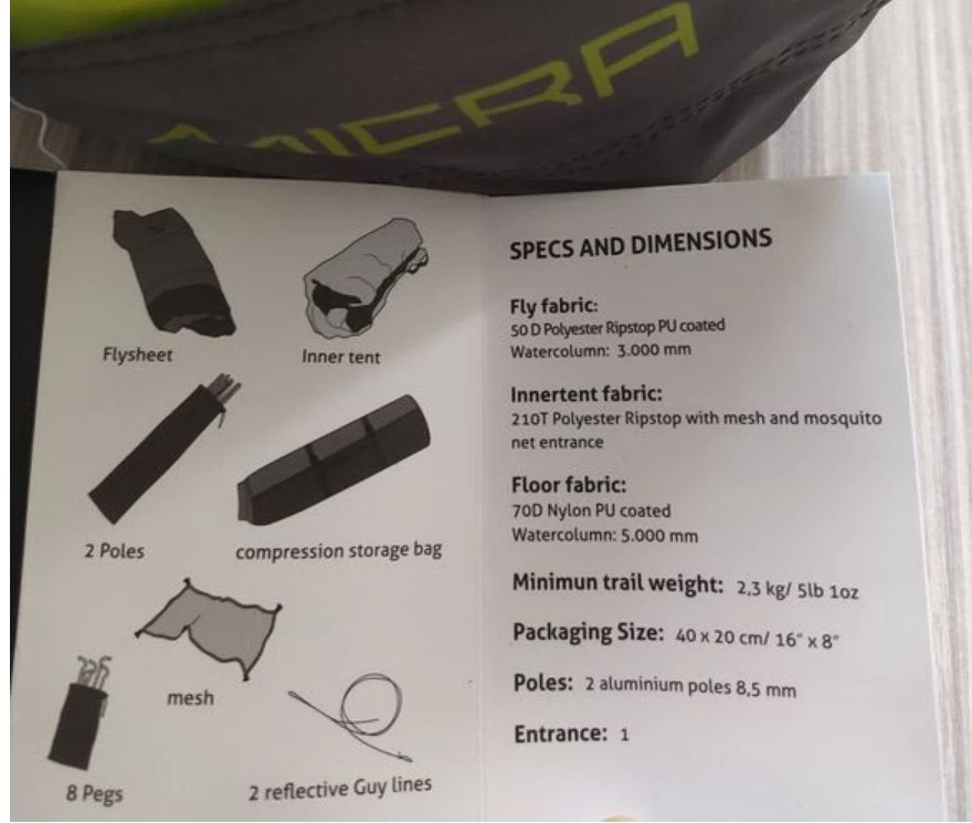 Tente Salewa Micra 2 5 Tente Salewa Micra 2 – Image 3